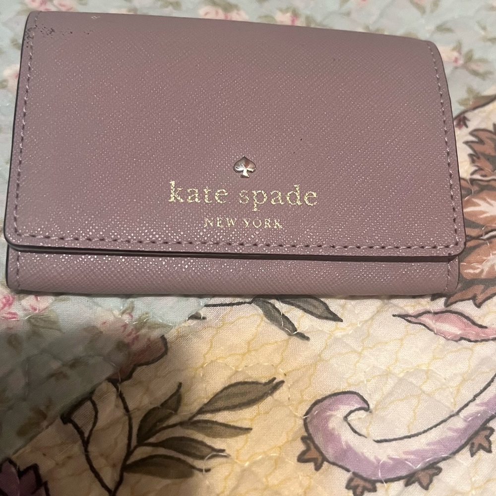 Kate Spade Pink Key Card Holder Leather Accessory